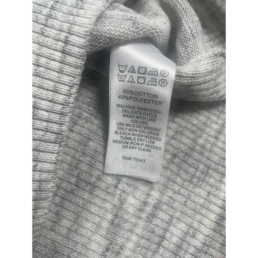 Dakini Womens Hoodie Sweater Pullover Gray Space Dye Cotton Blend S - Picture 8 of 8